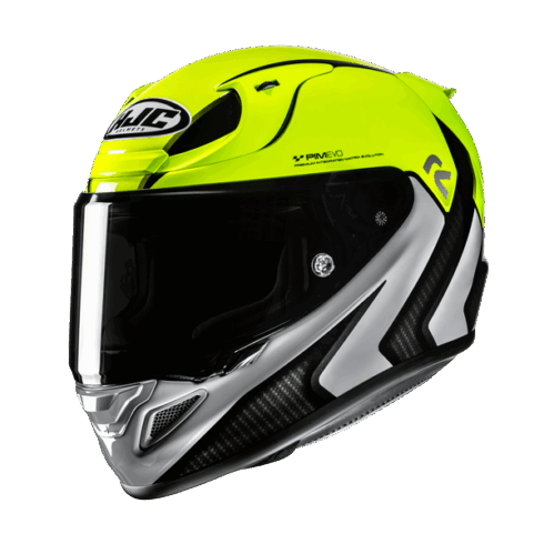 HJC casco moto integral RPHA 12 KOS MC3H amarillo