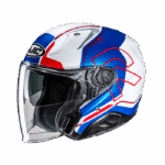 HJC casco moto jet RPHA 31 DEREEN MC21 blanco azul rojo