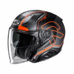 HJC casco moto jet RPHA 31 DEREEN MC6HSF titanio naranja