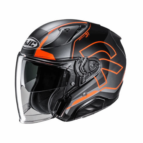 HJC casco moto jet RPHA 31 DEREEN MC6HSF titanio naranja