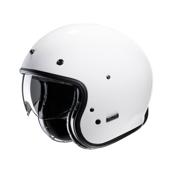 HJC casco jet V31 vintage Uni blanco