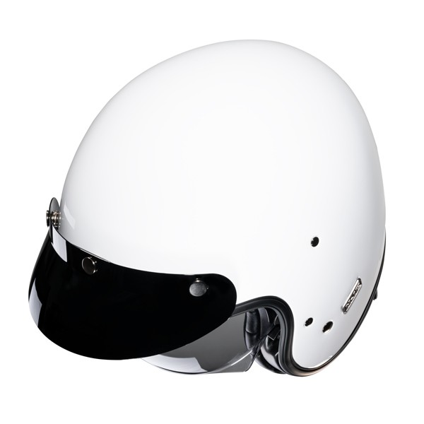 HJC casco jet V31 vintage Uni blanco - Imagen 3