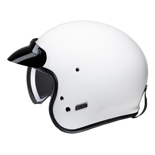 HJC casco jet V31 vintage Uni blanco - Imagen 2