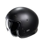 HJC casco jet V31 vintage Uni negro mate