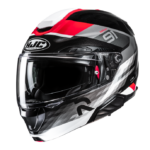 HJC Casco Moto modular RPHA 91 MADAL MC1 rojo gris