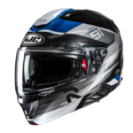 HJC Casco Moto modular RPHA 91 MADAL MC2 azul gris