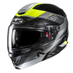 HJC Casco Moto modular RPHA 91 MADAL MC3H amarillo flúor gris
