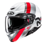 HJC Casco Moto modular RPHA 91 FENSH MC1 rojo blanco