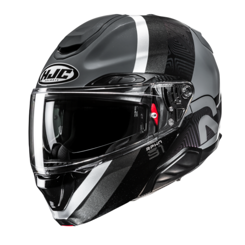 HJC Casco Moto modular RPHA 91 FENSH MC5 negro gris