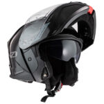 NZI casco moto modular Combi 3 duo negro brillo