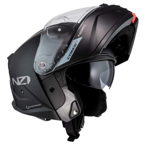 NZI casco moto modular Combi 3 duo negro mate