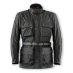 Garibaldi chaqueta moto Heritage impermeable negra