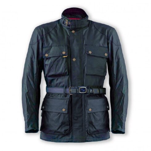 Garibaldi chaqueta moto Heritage impermeable azul