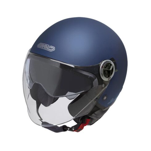 Garibaldi casco moto jet G20 Sunvisor azul oscuro mate