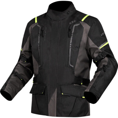 LS2 chaqueta hombre Narvik negro flúor