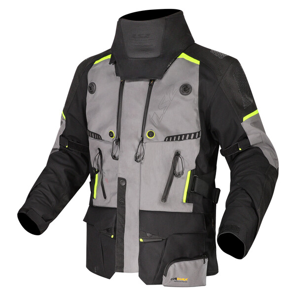 LS2 chaqueta tricapa Apollo gris flúor