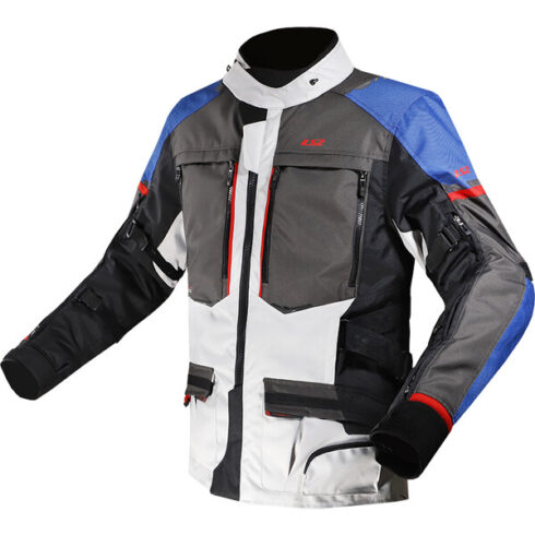 LS2 chaqueta tricapa Norway azul rojo