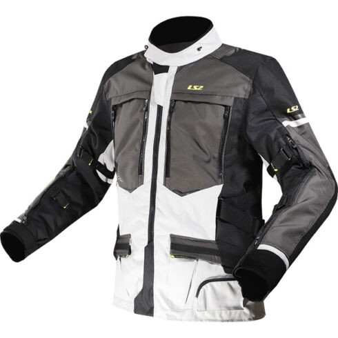 LS2 chaqueta tricapa Norway gris negro
