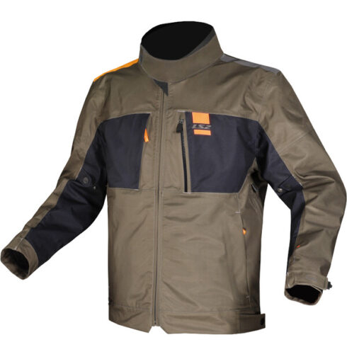 LS2 chaqueta hombre Titanium verde naranja