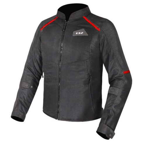 LS2 chaqueta verano Breeze negro rojo