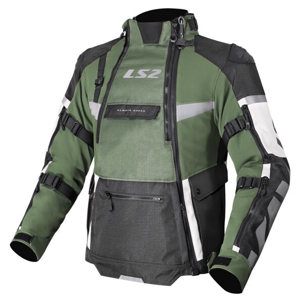 LS2 chaqueta tricapa X-Master verde negro