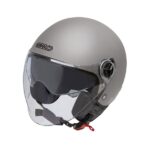 Garibaldi casco moto jet G20 Sunvisor plata mate