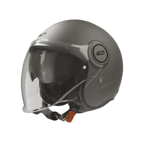 Garibaldi casco moto jet G21 Sunvisor Gris titanio mate