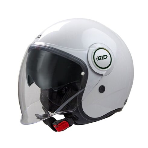 Garibaldi casco moto jet G21 Sunvisor Blanco perla