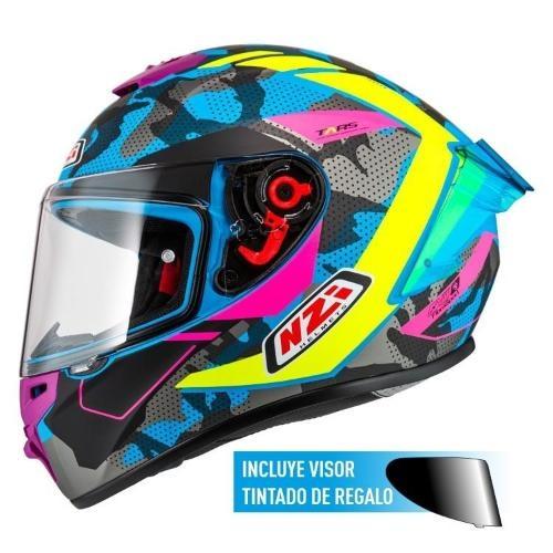 NZI casco moto integral Trendy 3 Stream camu rosa mate