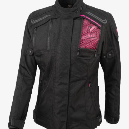 By City Chaqueta moto mujer África corta