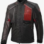 By City Chaqueta moto África corta negro rojo