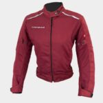 QuarterMile Chaqueta mujer moto verano Tracer burdeos