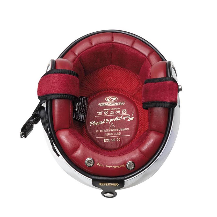 Garibaldi casco jet G02X Fiberglass blanco perla - Imagen 3