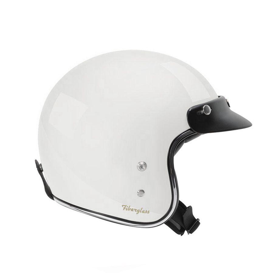 Garibaldi casco jet G02X Fiberglass blanco perla - Imagen 4