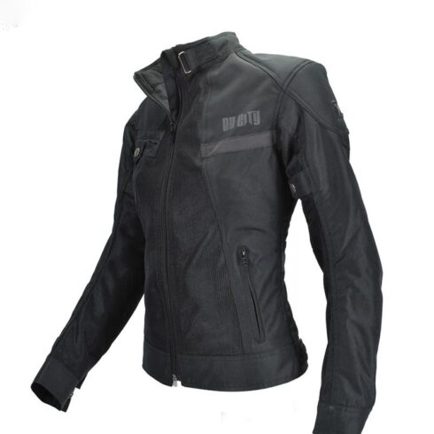 By city chaqueta mujer moto verano Route negra