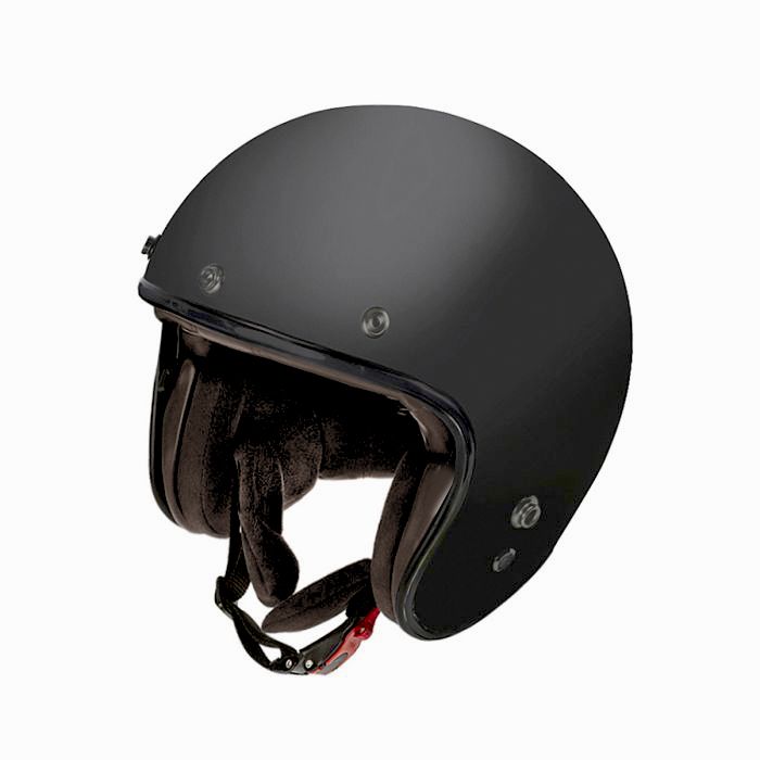 Garibaldi casco jet G02X Fiberglass negro mate - Imagen 3