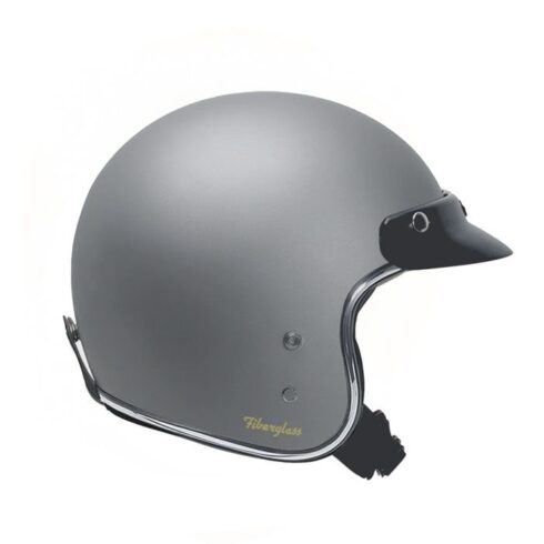 Garibaldi casco jet G02X Fiberglass gris titanio mate