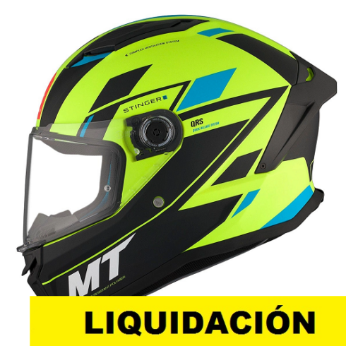 MT casco moto integral Stinger 2 Zivze C3 Fluor