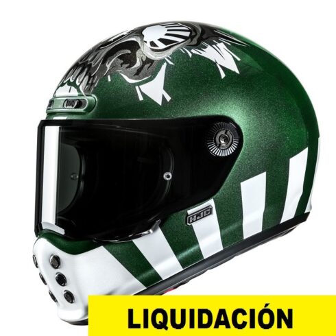 HJC casco moto integral V10 Crania MC4 verde