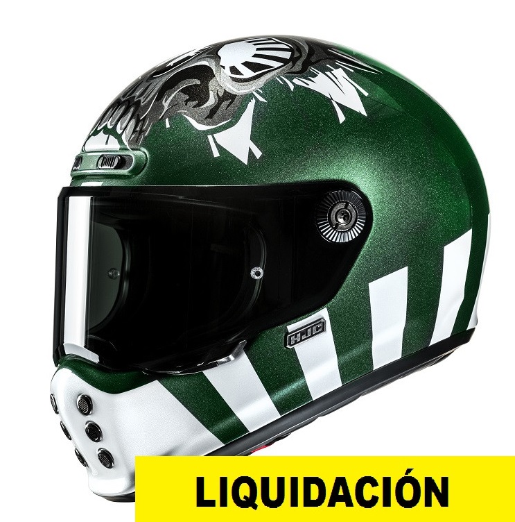 HJC casco moto integral V10 Crania MC4 verde