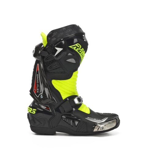 Rainers bota moto 999 GP carbono negro flúor