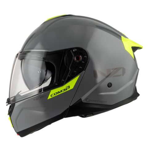 NZI casco moto modular Combi 3 amarillo gris nardo