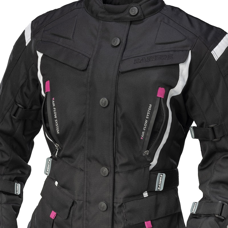 Rainers chaqueta moto mujer Deisy rosa - Imagen 2