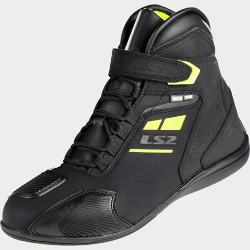 LS2 bota Garra Waterproof negro amarillo