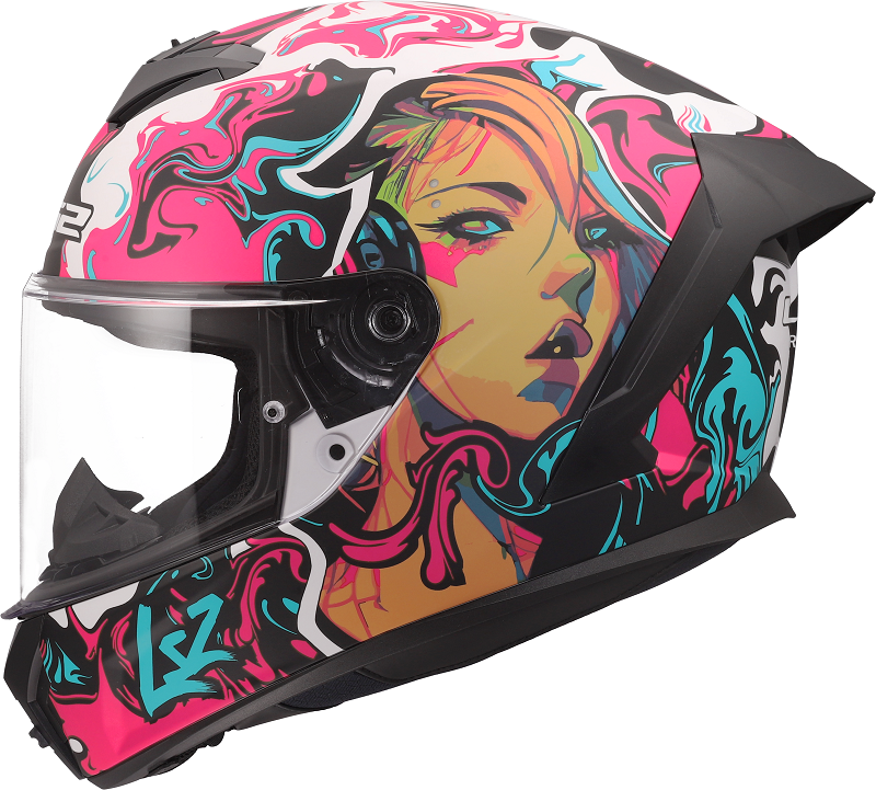 LS2 casco integral FF820 Rapid III Cyberg rosa