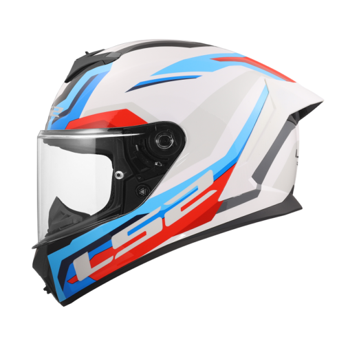 LS2 casco integral FF820 Rapid III Hyper azul rojo