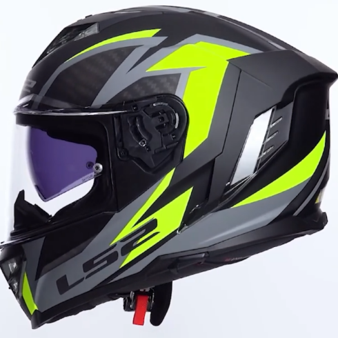 LS2 casco integral Storm III Dynamo amarillo gris