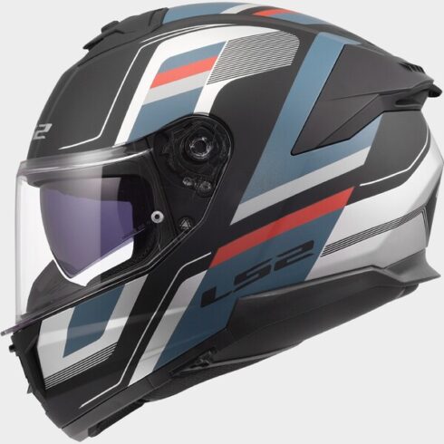 LS2 casco integral FF808 Stream II Vintage negro azul