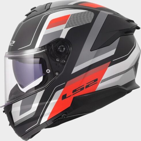 LS2 casco integral FF808 Stream II Vintage rojo negro