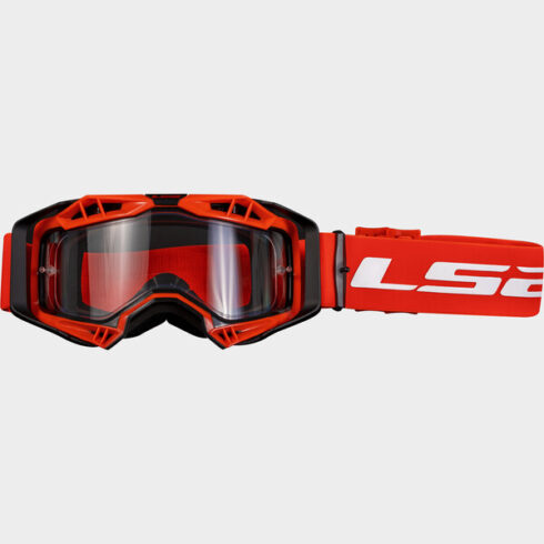 LS2 gafas moto Aura Enduro rojo